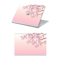 MasiBloom 2 in 1 Protector Sticker Decal Protective Laptop Cover Skin for 13.5" 13.5 inch Microsoft Surface Book 2 (2017 Released) (for 13.5" Surface Book 2, Cherry Blossoms/Branch)