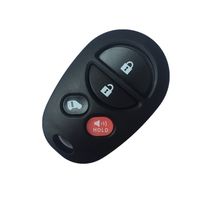 Replacement Keyless 4 Buttons Smart Key Fob Shell and Button Pad for 2005 2006 2007 2008 Toyota Avalon Solara (Only Key Shell)