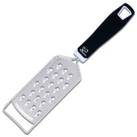 K Basix Coarse Cheese Grater & Shredder - Stainless Steel - Razor Sharp Blades - Medium Shred - Ideal Hand Grater for Hard Fruit, Root Vegetables, Nuts, Parmesan Cheese & More!