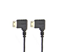 CMR UltraFlex 31 Inch 4k Mini Right Angle Hdmi Male to Mini Right Angle Hdmi Male Cable. 90 Degree Cable for Gimbals, Drones, Videography, DSLR Cameras