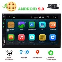 EINCAR 2 Din Car Stereo Touch Screen Car Radio Bluetooth Double Din Android 9.0 Car Player Head Unit GPS Navigation FM/AM RDS Autoradio Video AUX WiFi Mirrorlink Remote Control Rear Camera