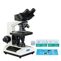 OMAX 40X-2000X Built-in 3.0MP Digital Compound LED Microscope w Blank Slides & Covers+Lens Cleaning Paper
