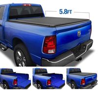 Tyger Auto Black 5.7 T1 Roll Up Truck Tonneau Cover TG-BC1D9018 Works with 2009-2019 Dodge 1500 (2019 Classic ONLY) | Without Ram Box| Fleetside 5.8' Bed