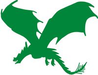 hBARSCI Flying Dragon Vinyl Decal - 5 Inches - for Cars, Trucks, Windows, Laptops, Tablets, Outdoor-Grade 2.5mil Thick Vinyl - Green