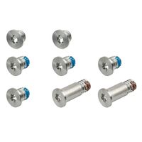 Willhom Bottom Case Screws (8 pcs) P5 Pentalobe Replacement for MacBook Retina 12" A1534 (Early 2015-Mid 2017) (Silver)