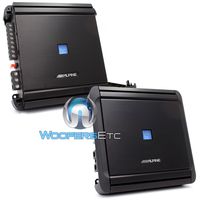 pkg Alpine MRV-M500 Monoblock 500W RMS + MRV-F300 4-Channel 300W RMS Amplifiers