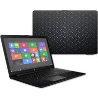 MightySkins Skin Compatible With HP 17t Laptop 17.3" (2017) - Black Diamond Plate | Protective, Durable, and Unique Vinyl Decal wrap cover | Easy To Apply, Remove, and Change Styles | Made in the USA