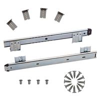 KINGO HOME 14" Keyboard Slide, Full Extension, Steel (Set of 2) - Zinc