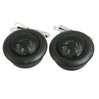 uxcell Car Vehicle Flush Mount Dome Loud Speaker Tweeter Black 150W 2 Pcs