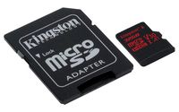 Kingston Canvas React 32GB microSDHC Class 10 microSD Memory Card UHS-I 100MB/s R Flash Memory High Speed microSD Card with Adapter (SDCR/32GB)