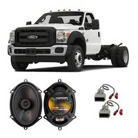 Compatible with Ford F-550 XL 2013-2016 Front Door Factory Replacement Harmony HA-R68 Speakers New