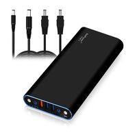 BatPower EX10D 148Wh Laptop Portable Charger Power Bank for Dell Inspiron Latitude XPS Mini Precision Studio Vostro Notebook (Large or Small Circular Connector) USB QC Charge for Tablet Smartphone