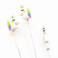 Beya in-Ear Earbud Headphones: Rainbow Unicorn