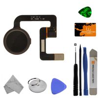 Home Button (with Fingerprint Scanner) for Google Pixel XL (Black) with Tool Kit