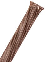 1/4" PET Expandable Braided Sleeving - Color: Brown - Length: 10FT