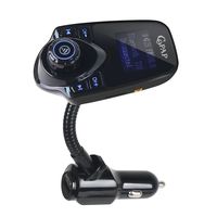 Copap Bluetooth FM Transmitter Wireless in-Car Radio Adapter Kit Audio Receiver Voltmeter MP3 Player with 5V/2.1A USB Charge Port TF Card Slot AUX Port Hands-Free Calling