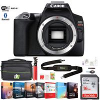 Canon EOS Rebel SL3 DSLR 24.1MP 4K Video Camera Body (Black) (3453C001) w/ 16GB Deluxe Accessory Bundle Includes, Deco Gear Camera Bag and Photo and Video Professional Editing Suite