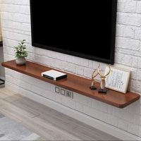 Floating Shelf Wall Mounted TV Shelves Modern TV Stand Minimalist TV Cabinet 60-140cm Wall Decoration TV Console Shelves for Living Room ＆ Bedroom (Color : C, Size : 120cm)