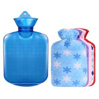 FANCY PUMPKIN 750 ML Hot Water Bottle +Random Flannel Cover Hot & Cold Relief #A