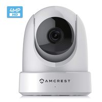 Amcrest 4MP UltraHD Indoor WiFi Camera, Security IP Camera with Pan/Tilt, Two-Way Audio, Dual-Band 5ghz/2.4ghz, Wide 120° FOV, Updated Javascript Firmware, Version 2, IP4M-1051W (White) (Renewed)