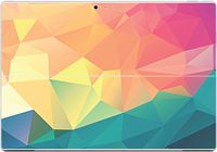 egeek amz Pastel Rainbow Polygon Design Vinyl Decal Sticker Skin for Surface Pro 3
