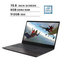 Lenovo 2019 Newest IdeaPad S340 15.6 Inch Laptop, Intel 4-Core i5-8265U up to 3.9GHz, Intel UHD 620, 8GB DDR4 RAM, 512GB SSD, Webcam, Bluetooth, HDMI, WiFi, Windows 10, Black