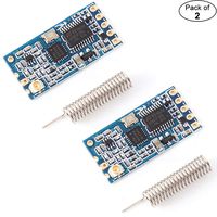 Icstation HC-12 SI4463 433Mhz Wireless Serial Module with Antenna Replace Bluetooth 100mW Remote 1000M (Pack of 2)