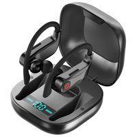 Wireless Earbuds, Bluetooth Headphones True Wireless in Ear Sports Earphones with Microphone, Mini Stereo Running Headset with Earhooks Charging Case for iPhone 11 Pro Max XS Samsung Android & More
