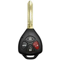 qualitykeylessplus Remote Head Key for FCC ID: HYQ12BBY Uncut Blade with 67 Chip 4 Button Keyless Entry Free KEYTAG