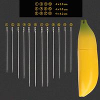 Eye Stitching Needles One Second-Needles Self Threading Needles Hand Sewing Repair Cloth Needles Elderly Blind Sewing Needle (12 Pack Silver Back Hanging Needle)