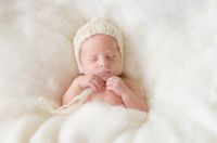 Sunmig Newborn Baby Wool Fluff Photo Props Merino Basket Stuffer Basket Filler Rug Photography Prop (White)