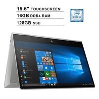 HP 2019 Envy x360 15.6-Inch FHD 1080P 2 in 1 Touchscreen Laptop - Intel Quad Core i5-8265U up to 3.9 GHz, Intel UHD 620, 16GB DDR4 RAM, 128GB SSD, USB-C, B&O Play, HDMI, Windows 10
