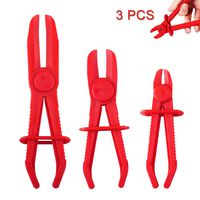 Flexible Hose Clamps Pliers Kit, Hose Pinch Off Pliers Set Line Clamps Replacement for Brake Hoses, Fuel Hoses, Coolant Hoses（15mm 20mm 25mm ）