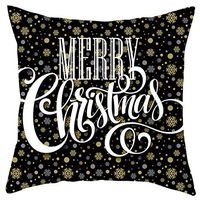 Indexshop Merry Christmas Throw Pillow Case Elk and Snowflakes Throw Pillow Case Modern Cushion Cover Square Pillowcase Decoration, Home Pillowcase 18x18 Decorative Cushion Pillow Cover (H)