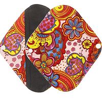 Jonerytime❤️ Reusable Bamboo Cloth Washable Menstrual Pad Mama Sanitary Towel Pad (S, Multicolor)