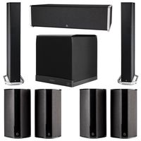 Definitive Technology 7.1 System with 2 BP9060 Tower Speakers, 1 CS9040 Center Channel Speaker, 4 SR9080 Surround Speaker, 1 Definitive Technology SuperCube 6000 Powered Subwoofer