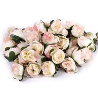 Tinksky 50pcs 3cm Artificial Roses Flower Heads Wedding Decoration (Light Pink)