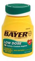 Bayer 81mg Enteric Low Dose Pain Relief Aspirin Tablets 300 ea (Pack of 7)