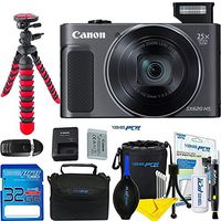 Canon PowerShot SX620 HS Digital Camera (Black) + Deal-Expo Accessories Bundle.
