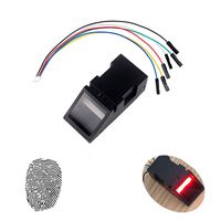 Wishiot Optical Fingerprint Reader Sensor Module Door Lock Access Control Red Light for Arduino Mega2560 UNO R3