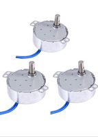 Turntable Synchronous Synchron Motor 50/60Hz AC 100V-127V Turntable Synchronous Synchron Motor for Hand-Made, School Project, Model (3PCS)