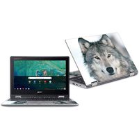 MightySkins Skin Compatible with Acer Chromebook Spin 11" CP311 - Wolf | Protective, Durable, and Unique Vinyl Decal wrap Cover | Easy to Apply, Remove, and Change Styles | Made in The USA