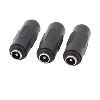 uxcell 3Pcs DC Power Female to Female Jack Adapter 2.1x5.5mm Connector for CCTV Camera