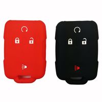 Coolbestda 2Pcs Silicone Smart Key Fob Skin Cover Case Protector Keyless Jacket for 2018 2017 Chevrolet Chevy Silverado Colorado GMC Canyon Sierra Yukon Cadillac M3N32337100 13577770 13577771