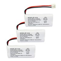 GEILIENERGY BT18433 BT-18433 BT184342 BT-184342 BT1011 BT-1011 Replacement Battery Compatible with AT&T and Vtech BT-8300 BATT-6010 89-1326-00-00 89-1330-01-00 CPH-515D Cordless Phone(Pack of 3)