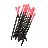 Hot,Yang-Yi Clearance 100Pcs Women Disposable Silicone Eyelash Brushes Makeup Wands Lightweight Mascara Wands (F, 100Pcs)