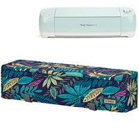 HOMEST Floral Dust Cover with Back Pockets Compatible with Cricut Explore Air 2, Cricut Maker, Cricut Explore Air (Patent Design)