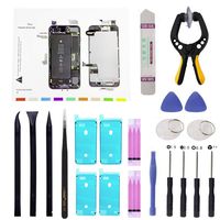 MEEFIX 18Pcs Cell Phone Battery Screen Repair Tool Kit Screwdriver Set with Screw Magnetic Mat/Pad for iPhone 7 Plus