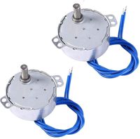 Yosoo 2pcs Turntable Synchronous Synchron Motor 50/60Hz AC 100~127V 4W for Hand-Made, School Project, Model (2.5-3RPM)