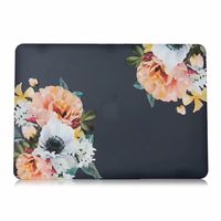One Micron MacBook Air 11 Inch Case, Ultra Slim Soft Plastic Hard Case Cover Protective Lightweight Case for MacBook Air 11''(A1465/A1370), Black Floral